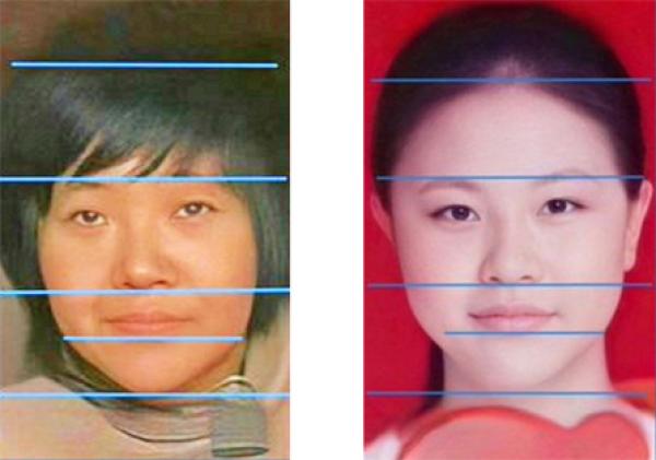 江苏徐州性奴案的受害人（左）与四川李莹（右）脸型高度相似。