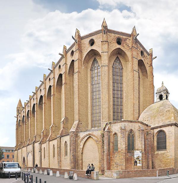 图卢兹的南哥特式建筑瑰宝雅各宾派修道院（Didier Descouens/Wikipedia/CC BY-SA 4.0）