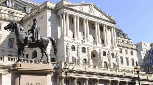 英国10月通胀加速攀至41年来新高，为恢复债券市场秩序，英国央行日前已启动紧急干预措施，购买长期政府债券。（Leon Neal/Getty Images）