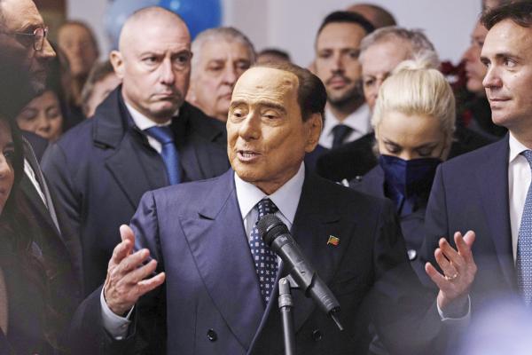 意大利前总理西尔维奥•贝卢斯科尼（Silvio Berlusconi）于2023年6月12日在米兰去世，享年86岁。（Emanuele Cremaschi/Getty Images）