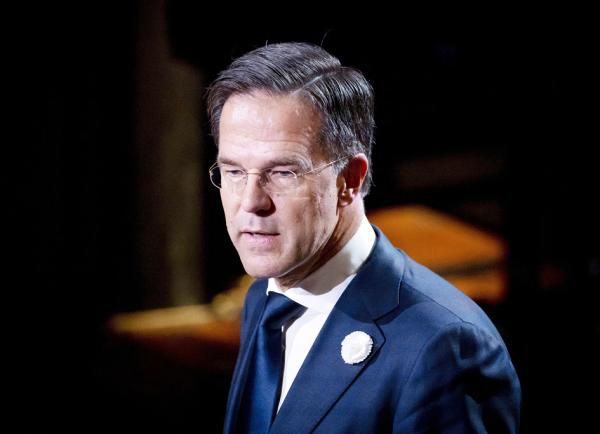 荷兰首相吕特（Mark Rutte）宣布已向荷兰国王请辞。（KOEN VAN WEEL/ANP/AFP/Getty Images）