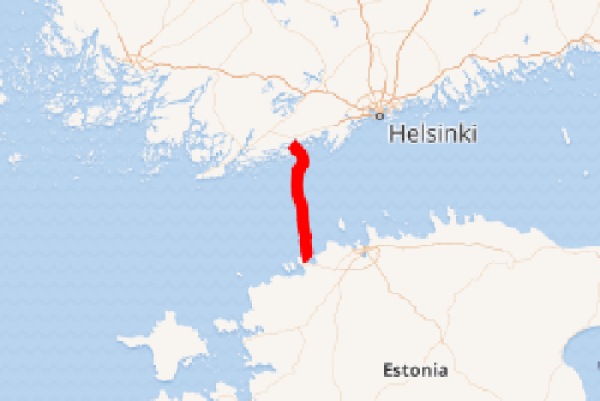 波罗的海连接器（Balticconnector）是一条连接芬兰因加和爱沙尼亚帕尔迪斯基的双向天然气管道，由芬兰Gasgrid和Elering运营。它连接爱沙尼亚和芬兰的天然气管网，并使芬兰能够使用拉脱维亚的Incukalns地下天然气储存设施。图为：波罗的海连接器地图（维基百科）