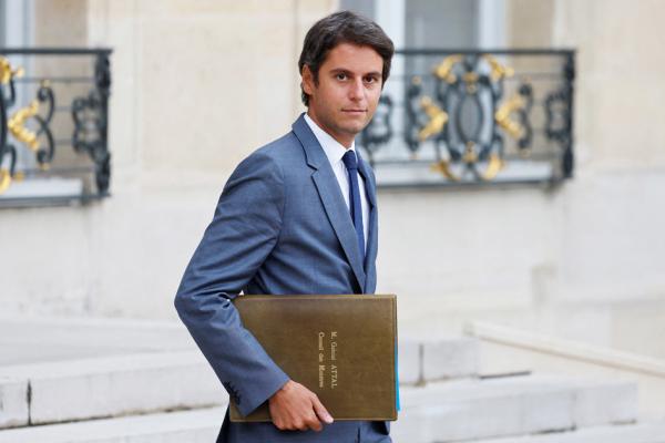 法国教育部长阿塔尔（LUDOVIC MARIN/AFP via Getty Images）