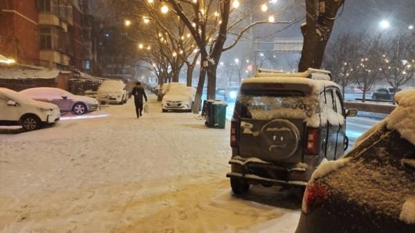 北京寒潮来袭气温破 “ 零 ” 。（图片来源：网路截图）