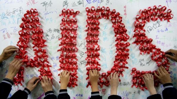 艾滋病的英文缩写AIDS。（图片来源：Getty Images）