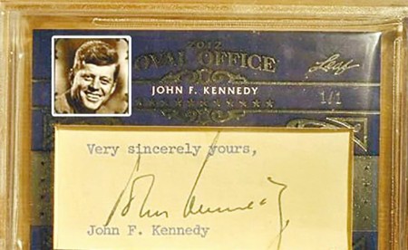 美国第35任总统肯尼迪签名 美国第35任总统肯尼迪签名