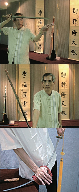 铸剑十五年，陈世聪说，因为剑有磁场，练剑的人到最后可以心剑合一。如果一把剑弯曲后能马上弹回成一直线，此剑刃的质量相当不错。（网络图片）