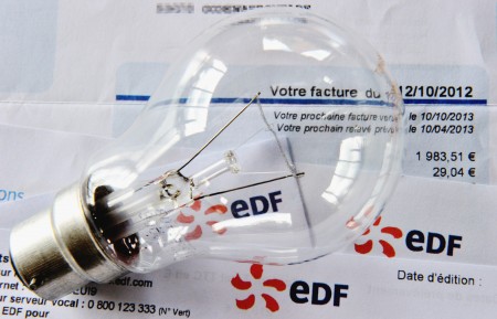法国电力公司（EDF）的电费账单（AFP/Getty Images）