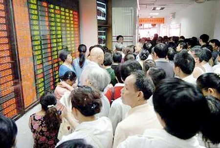 中国许多人炒股入迷，衍生社会问题。（网络图片）