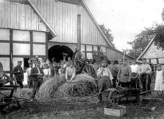 在德国干农活的一群法国战俘(网络图片)