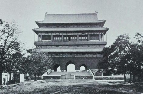 清末北京鼓楼。（维基百科）