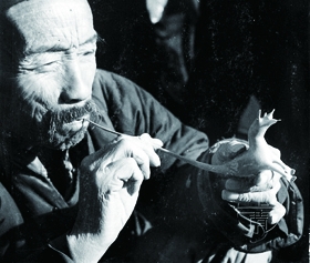 老北京庙会——吹糖人