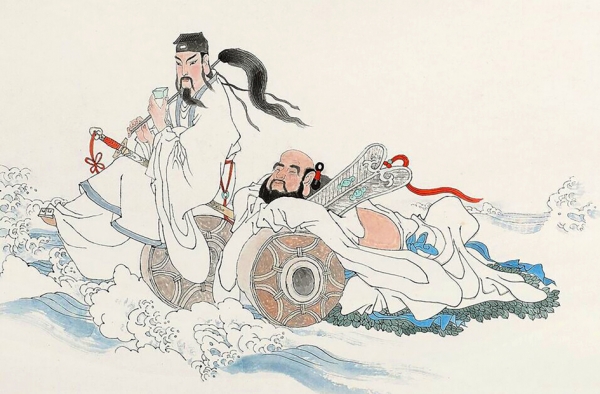 吕洞宾通过“十试”的考验,钟离权带着他去修炼。(网络图片) 吕洞宾通过“十试”的考验,钟离权带着他去修炼。(网络图片)