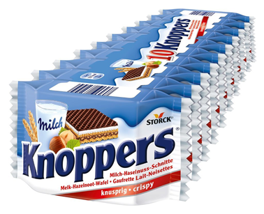 近来在大陆最火的威化饼Knoppers。(网络图片) 近来在大陆最火的威化饼Knoppers。(网络图片)