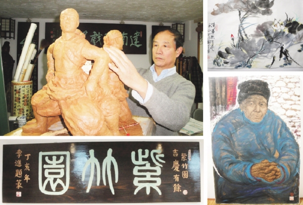 法国华侨艺术家李進(大图)和他的作品 法国华侨艺术家李進(大图)和他的作品