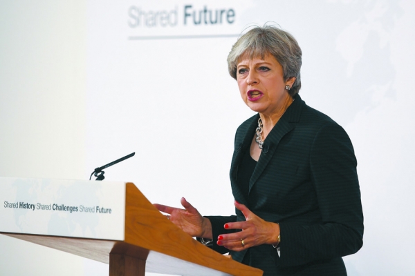 英国首相特蕾莎•梅9月22日在意大利佛罗伦萨发表了具有里程碑意义的演讲。(Jeff J Mitchell/Getty Images) 英国首相特蕾莎•梅9月22日在意大利佛罗伦萨发表了具有里程碑意义的演讲。(Jeff J Mitchell/Getty Images)