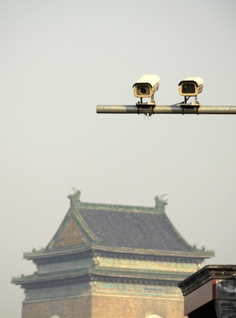 图为在北京的一处监控摄像头。(Getty Images) 图为在北京的一处监控摄像头。(Getty Images)