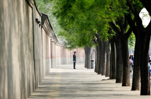 中南海外墙（Getty Images)