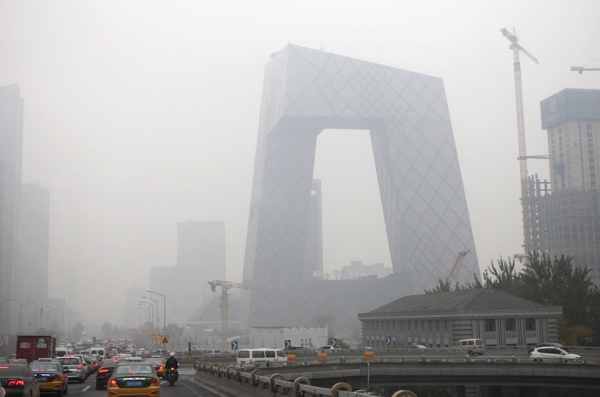 被戏称为“大裤衩”的央视大楼（Getty Images)