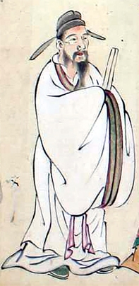 《南殿障子圣贤之图》中的虞世南画像 《南殿障子圣贤之图》中的虞世南画像