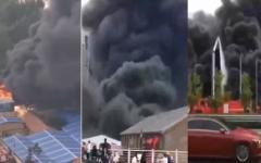 河北廊坊大城一派出所爆炸现场。（图片来源：视频截图）