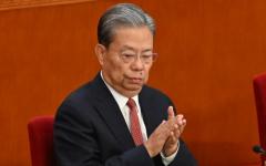 2025年3月5日，中共全国人民代表大会常务委员会委员长、中共三号人物赵乐际出席全国人民代表大会开幕式。（Getty Images）