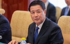 2024年4月26日，中共公安部长王小洪在北京钓鱼台国宾馆与美国国务卿布林肯举行会谈。（图片来源：MARK SCHIEFELBEIN/POOL/AFP via Getty Images）