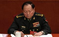 2025年3月5日：时任中共中央军委副主席张又侠出席中共全国人民代表大会开幕式。（图片来源：Getty Images）