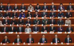 2025年3月11日，中共全国人民代表大会闭幕式现场。（图片来源：Getty Images）