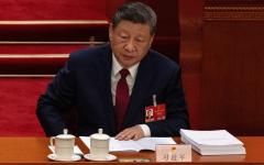 2026年3月5日，中共党魁习近平于北京人民大会堂出席全国人民代表大会开幕式。（图片来源：Getty Images）