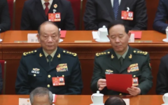 2025年3月11日，刘振立和张升民参加全国人大闭幕式。（图片来源: ID:2204540474Lintao Zhang/Getty Images ） 