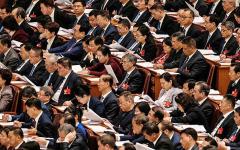 官员们在北京参加会议。（Getty Images）