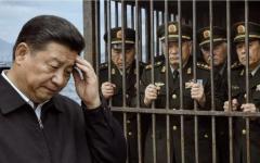 习近平关押所有不听话大佬（图片来源：议报/AI图）