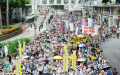 11万港人七一游行                       要梁振英下台