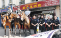 BST警队联手共和国卫队 骑警英姿现身美丽城                 街区治安走向新高峰