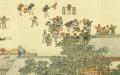 古画中的市集、小贩、乞丐。（台湾国立故宫博物院）