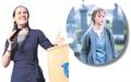 左图：莉姿•茉芮 (Liz Murray) 右图：她的故事被改编成励志电影《最贫穷的哈佛女孩》 （视频截图）