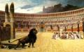 法国画家让･莱昂･杰罗姆（Jean-Léon Gérôme），〈基督教殉道者最后的祈祷〉（The Christian Martyrs'Last Prayer），美国巴尔的摩市沃尔特斯美术馆藏。（图片来源：公有领域）