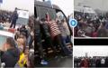 江西九江公安与湖北小江镇警察，因复工问题发生严重冲突，甚至大打出手。而在湖北黄冈与江西九江交界处，湖北百姓想进入九江，遭到警察阻拦，逾千湖北民众聚集抗议，与警察发生冲突。（图片来源：视频截图）       