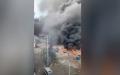 6月13日浙江省温岭发生油罐车爆炸事件后，现场惨状如同战场，房屋夷平、一片焦黑。（图片来源：视频截图）