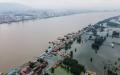 7月18日，长江九江段洪水泛滥。（AFP via Getty Images）  