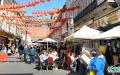 英国允许餐饮业开放后，唐人街食客络绎不绝。（图片来源：成容/看中国）