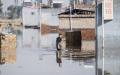10月11日，山西省晋中市受灾现场。（AFP via Getty Images）