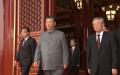 习近平和宋平2021年7月1日在天安门城楼亮相。 ( 视频截图 )
