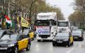 3月22日，巴塞罗那出租车司机加入罢工。（JOSEP LAGO/AFP via Getty Images）