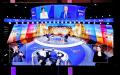 2022年法国大选马克龙和勒庞对决电视辩论现场。（LUDOVIC MARIN/AFP via Getty Images）