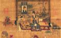 宋代《宋人人物册》展现宋人书房，被宋徽宗赵佶、宋高宗赵构、清高宗爱新觉罗•弘历等帝王收藏，著于《石渠宝笈》，现为国立故宫馆藏精品绘画。（公有领域）