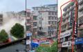 4月29日中午12时左右，湖南省长沙市望城区金山桥街道金坪社区一栋居民建筑楼倒塌。（图片来源：微博）