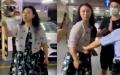涉事女子自称其夫是当地某国企书记，并扬言“家有50台宾利”。（图片来源：网络 视频截图）