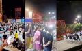 2022年8月15日，网传北海市所有被封控小区的居民聚集一起抗议，北海官方紧急通知次日解封。（视频截图）